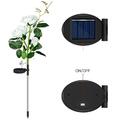 1-5 LED Solar Rose Blumen Solarleuchte Lampe Licht Landschaftslampe Garten Deko