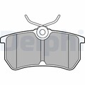 1x ORIGINAL® Delphi LP2480 Bremsbelagsatz, Scheibenbremse Hinten, exkl.