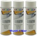 3x 400ml Heizkörper Lackspray Spraylack Heizung Radiator Farbe weiß Glänzend