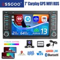 Autoradio 64G Carplay Für VW T5 Transporter Multivan Touareg GPS Android 13 +Kam