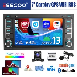 Autoradio 64G Carplay Für VW T5 Transporter Multivan Touareg GPS Android 13 +Kam