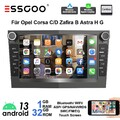 Für Opel Corsa C/D Zafira B Astra H Android 14 Carplay Autoradio GPS NAVI SWC FM