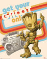 Guardians of the Galaxy - Get Your Groot On - Mini Poster Plakat - 40x50 cm