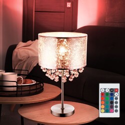 Tischlampe Tischleuchte Leseleuchte Fernbedienung dimmbar Farbwechsel LED H 56cm