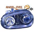 Scheinwerfer Set Passend für VW Golf 4 97-03 Schwarz R32 Look