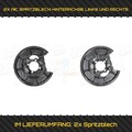 2X AIC SPRITZBLECH, BREMSSCHEIBE HINTERACHSE LINKS + RECHTS FÜR MERCEDES-BENZ