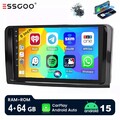 4+64G Autoradio Android 13 Carplay GPS Navi RDS Cam Für Mercedes Benz ML/GL W164