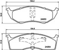HELLA PAGID Bremsbelagsatz Scheibenbremse 8DB 355 014-971 für CHRYSLER VOYAGER 3