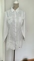 Bluse Lang Leinen Gr 40 weiss von Streetone