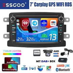 Android 13 32G Carplay Autoradio GPS Nav Kam DAB Für Renault Dacia Duster Dokker