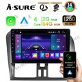 2+64G Android 14 Autoradio GPS Navi DSP DAB+Kam Carplay für Volvo XC60 2008-2017