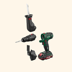 PARKSIDE 20 V Akku-Kombigerät 3in1 Starterset (PKGA 20-Li C2) mit Ladegerät
