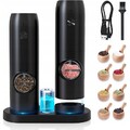 2*Profi Pfeffermühle Elektrische Salz und Pfeffermühle USB Aufladbar Gewürzmühle