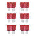 6 x Flachsicherungen Mini KFZ Set 10A Rot Sicherungen Flachsicherung