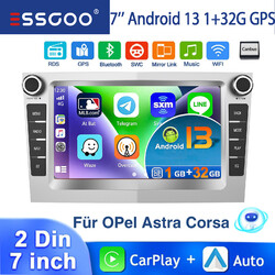 Für Opel Corsa C D Vectra C RDS Android 13 1+32G Carplay Autoradio WIFI GPS NAVI