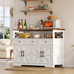 Buffet mit 3 Schubladen 4 Türen Anrichte Konsole Sideboard Kommode 140x35x95 cm