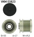 Lichtmaschinenriemenscheibe Kupplung VKM 03823 SKF für MERCEDES-BENZ CHRYSLER