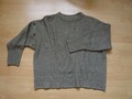 Damenpullover Gr. L 44/46 Langarm Strickpullover braun oversize