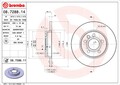 2x Bremsscheibe PRIME BREMBO 08.7288.14 für TRANSPORTER VW 7DB T4 70B Bus 70C