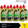 Castrol Power 1 Ultimate 4T Motorradöl 10W-50 JASO MA-2 API SN 8x1 Liter  = 8 L