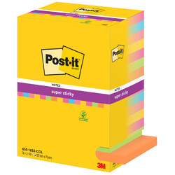 Post-it® Super Sticky Notes Carnival Haftnotizen extrastark farbsortiert, 16 Blö