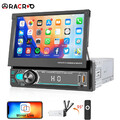 1DIN Autoradio mit 7" Touch Screen Bildschirm Bluetooth USB AUX MP5 Player Radio