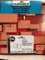 2x 25 DURABLE Click Fold Namensschilder mit Kombiklemme 7,5 x 4,0 cm