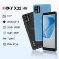Neu Android 14 Smartphone Ohne Vertrag Handy Octa Core Dual SIM 6"/5,5" 2GB+16GB