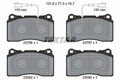 TEXTAR Bremsbelagsatz, Scheibenbremse 2375601 für ALFA ROMEO