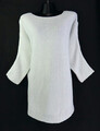 Pullover Gr. 42 Weiß Damen Langarm Strickpullover RPW
