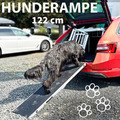 Auto Einstiegshilfe Hunderampe Hundetreppe Klappbar 122 x 38 cm Aluminium Petigi