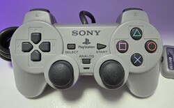 Original PS1 PlayStation 1 Dualshock Controller Grau Sony PS1 SCPH-1200 Defekt