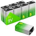 8er Multipack GP Batteries Super 9 V Block-Batterie Alkali-Mangan 9 V 8 St.