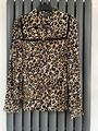 Neu ohne Etikett Neu M&S Kollektion braun & schwarz Leopard Tierdruck Shirt Bluse Größe 6