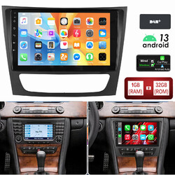 Für Mercedes Benz CLS E-Class W211 W219 DAB+ Android 13 1+32G Autoradio GPS WIFI