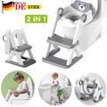 Toilettentrainer Toilettenaufsatz WC Sitz Toilettensitz mit Treppe für Kinder DE