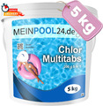 5 kg Multitabs 200G 5in1 Chlortabletten Multifunktion Tabs Chlor für Pool