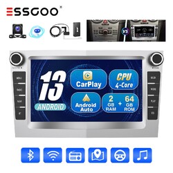 DAB+ Autoradio Android 14 64G Carplay GPS NAVI Cam Für Opel Corsa C Astra Vivara