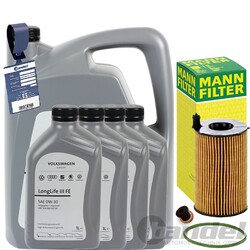 MANN ÖLFILTER+ORIGINAL VW 0W30 passend für AUDI Q7 4L 3.0 TDI 240PS/BIS BJ 05.10