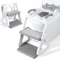 Toilettentrainer Kinder 2 in 1 Toilettensitz mit Treppe Kissengriff WC Sitz