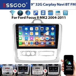 Für Ford Focus MK2 MK II 2004-2011 Carplay Android 14.0 Autoradio GPS WIFI 32GB