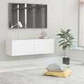 vidaXL TV-Schrank Hochglanz-Weiß 100x30x30 cm Holzwerkstoff