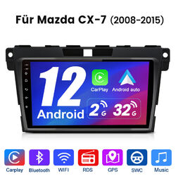 9" Autoradio Android 12 Für Mazda CX-7 2008-2015 GPS Navi WIFI Bluetooth Carplay