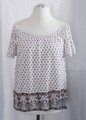 Gina Benotti T-Shirt Weiß mit Muster Gr.42
