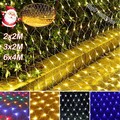 LED Lichternetz Außen 2x2m 3x2m 6x4m Weihnachten Lichtervorhang Lichterkette DE