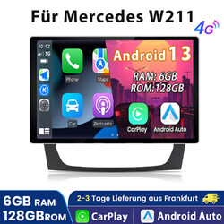 13.1"Android 13 6+128G Autoradio GPS Navi CarPlay Für Benz CLS E-Class W211 W219