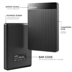 Externe Festplatte 1TB 2TB 2,5 Zoll exFat, Plug and Play für Win/Mac Laptop PC