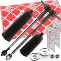 2x FEBI SPURSTANGE komplett + MANSCHETTE passend für FORD TRANSIT TOURNEO