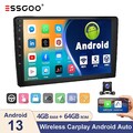 9 Zoll Doppel DIN 4+64G Android 13 Autoradio KAM+ Carplay GPS NAVI RDS Bluetooth