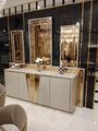 Luxuriöser  Modern Kommode mit 3x Spiegel Exklusives Design und Hochwertige